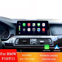 10.25 ''autoradio Android lecteur multimédia pour BMW série 5 F10 F11 F18 Apple Carplay Bluetooth GPS Headunit écran