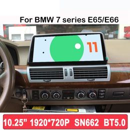 10.25 inch Android 11 SN662 Bluetooth 5.0 auto multimedia-speler radio voor BMW 7-serie E65/E66 2005-2009 CarPlay 4G LTE