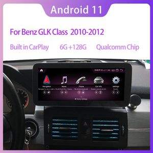10 25 Qualcomm Android 11 6G RAM 128G ROM autoradio GPS Navigation Bluetooth WiFi unité principale écran pour Mercedes GLK classe X2266S