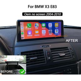 10.25 "Draadloze Apple Carplay Android Auto Voor BMW X3 E83 2003-2010 Radio Upgrade Stereo Head Unit Touch Screen Navigatie Multimedia Speler auto dvd