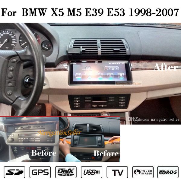 Reproductor de DVD para coche Android13.0 para BMW serie 5 E39 X5 E53 M5 navegación GPS estéreo Audio Multimedia pantalla IPS