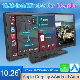 10 km 4k Car Stereo Wireless Carplay Android Auto Dash Cam GPS NAVI BLUETOOTH FM AUX INPUT DVR Monitor