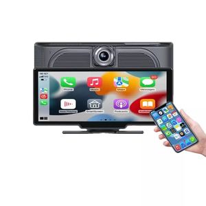 10.26 Inch Draadloze Carplay Monitor IPS Scherm Full Touch Universele Auto DVR Met Achteruitrijcamera Voor Auto Bluetooth Plug En Play Allwinner 535