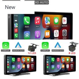 10.26 "Auto Mirror Radio Multimedia Video Player Universal Wireless CarPlay Android Auto -scherm met Bluetooth -achteruitkijkcamera