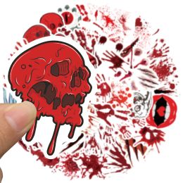 10/30 / 48pcs Stickers d'horreur de sang rouge Cool Sticker Skateboard Guitare Téléphone Motorcycle Car ordinateur d'autocollant imperméable