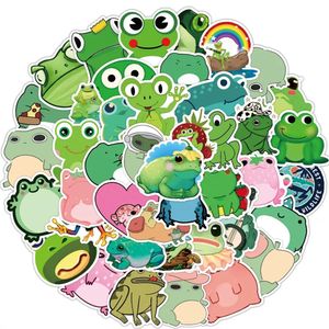 10/30/50 PCS Série Verte Grenouille Dessin Animé Graffiti Jouet Casque De Voiture Réfrigérateur Moto Téléphone Tronc Guitare Autocollant Décoration Gif Voiture