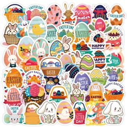 10 30 50PCS Oeuf de Pâques Lapin Kawaii Autocollants Esthétique Graffiti Stickers pour Bouteille d'eau Réfrigérateur Journal Téléphone Mignon Dessin Animé Enfant Jouets 220716