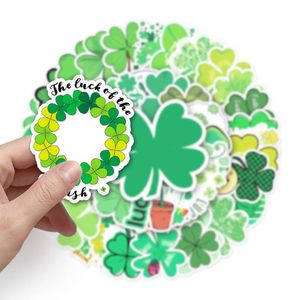 10/30 / 50pcs Four feuilles Clover Plant Stickers signifie Lucky Hope Love Love Skateboard Lage INS Sticker Sticker Sticker for Kids Toys