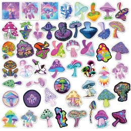 10/30 / 50pcs Nouvelle personnalité Sticker Graffiti Psychedelic Mushroom Graffiti pour ordinateur portable Ipad Skateboard Motorcycle Sticker Wholesal