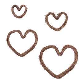 10-30 cm Love Heart Natural Rattan Couronne de mariage romantique DÉCOR DES FOURNISSEMENTS PARTI PARTE PORTE DU MAIS