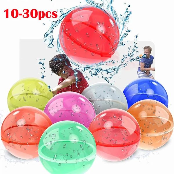 10-30pcs ballons d'eau réutilisables pour enfants Adultes Activités de plein air Enfants Pool Beach Bath Toys Bomb pour les jeux d'été 240418