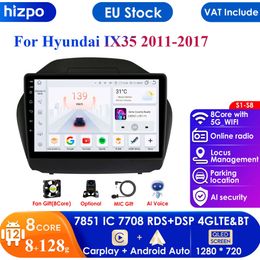 10.33 9 "4G CarPlay DSP 2Din Android 12 Car Radio Multimedia Player de video GPS para Hyundai Tucson 2 LM IX35 2009-2015