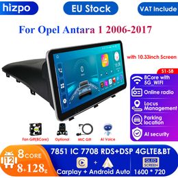 Unidad Principal de Monitor de 10,33 pulgadas para Opel Antara 1 2006 - 2017 Radio de coche reproductor de vídeo Multimedia Carplay Auto 4G Net RDS Audio estéreo