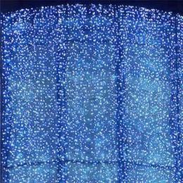 10 3m Éclairage de vacances LED String String Curtain Light Christmas Ornement Flash Colored Fairy Wedding Decoration Fense Fence Hom239d