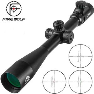 10-40x50 lunette de visée longue portée roue latérale parallaxe vue optique portée de fusil lunette de chasse Sniper Luneta Para fusil