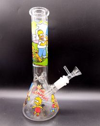 10,5 inch kleurrijke glazen water bong lookahs voor Halloween cartoon rookpijpen met vrouwelijke 18 mm