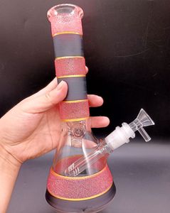 10,5 pouces d'épaisseur verre eau bong narguilés coloré huile dab rig fumer tuyaux avec joint femelle 18mm