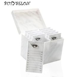 10/5 couches boîte de rangement de faux cils organisateur de maquillage acrylique colle à cils palette porte-cils greffage outil d'extension de cils 240124