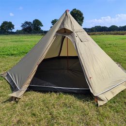 10,5 x 5.2 Tente de camping avec poêle Jack Tipi extérieur pour la randonnée en famille 240422