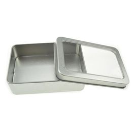 10.7 * 7 * 3cm Open venster Metalen opslagcases, TIN-dozen stalen display verpakking kan PM