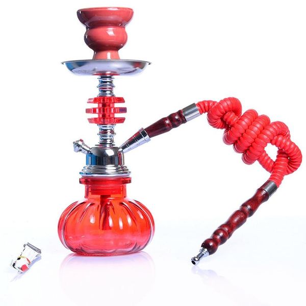 10.8 pulgadas Hookah Shisha Silicone Bong percolador de vidrio Conjunto redondo Cool Beautiful Arab Stem reciclador