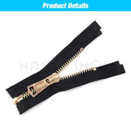 10-80 cm 5# Hoogwaardige open-end Auto Lock Metal Zipper 3 Kleur Diy Handcraft voor kleding Pocket Kleding Schoenen naaien accessoire