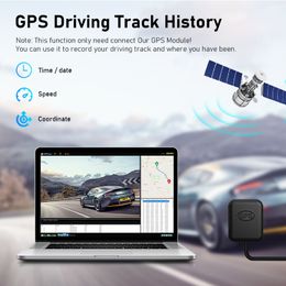 DVR de 10,88 pouces DVR 2,5k tactile Camera avant Time-lapse Video GPS Track Playback Recorder Double Lens 1080p Cams arrière