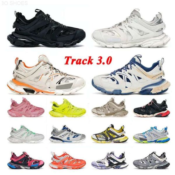 Tracks Runners 3 3.0 Tess 10 A2024 Top Brand Designer Track Chaussures décontractées Plateforme 17fw Baskets Vintage Triple Noir Blanc Beige Tracks nertili.al. Baskets de luxe Dhgate 36-45