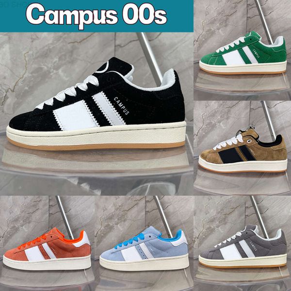 10 Zapatos de diseñador de lujo Campus 00s Gamuza Zapatillas casuales Negro Gris Blanco Marrón Desierto Energía Tinta Ambiente Cielo Bosque Glade Semi Lúcido Azul Bajo Hombres Mujeres Entrenadores Nosotros