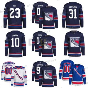 10 Artemi Panarin Maillot de hockey des Rangers de New York 31 Igor Shesterkin 5 Ben Harpur 24 Kaapo Kakko 48 Kalynuk 88 Patrick Kane Ryan Lindgren Mikkola personnalisé Mans femme jeunesse