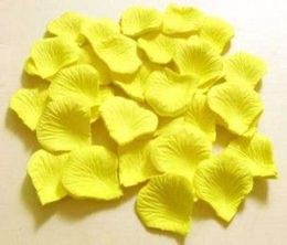 10 sacs blanc jaune soie pétales de rose faveurs de mariage décoration de fête 1000 pcs3419532