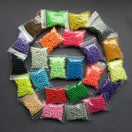 Pack de recharge de perles solides pour puzzle 3d, 24 couleurs, ensemble de panneaux perforés collants, jouets éducatifs, vente en gros, 10 sacs