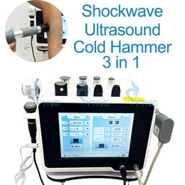10 Bar Shock Wave Therapie Mannelijke Erectiestoornissen Fysiotherapie Knie Pijnbestrijding Machine 3 in 1 Koude Hamer en Echografie