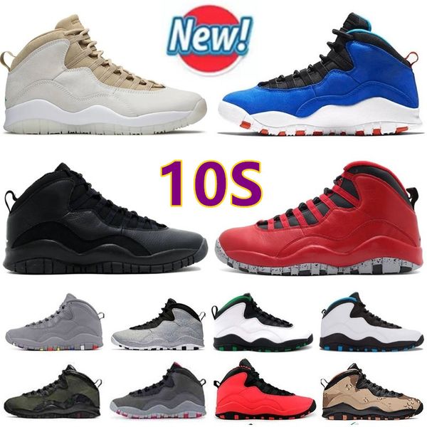 10 zapatos de baloncesto 10th Anniversary Steel Ovo Black Orlando Tinker Jumpman 10s Boots Bulls over Broadway Stealth Dark Shadow Maya Moore Light Smoke Men Sneakers