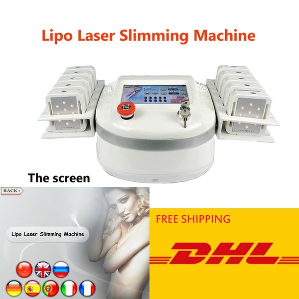 10 grands coussinets laser 160mw diode lipo laser minceur bons résultats laserlipo liposuccion rapide combustion des graisses équipement mince