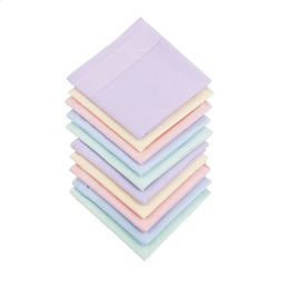 10 snoepkleurige handgrepen vaste vierkante handgrepen gemengde kleuren pure katoenen kam handgrepen 40 x 40 cm 240426