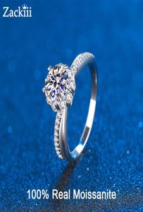 10 karaat halo diamant verlovingsring ing split shank bloemen trouwring voor vrouwen sterling zilveren sieraden 2208137575990