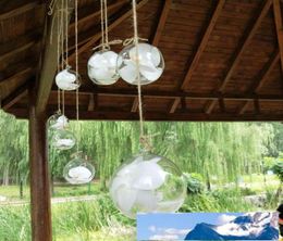 Creatieve hangende glazen vaas van 10 cm, succulente luchtplant-displayterrariumDecoratief helder glazen hangende luchtplantterrarium2215790