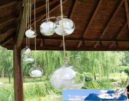 Creatieve hangende glazen vaas van 10 cm, succulente luchtplant-displayterrariumDecoratief helder glazen hangende luchtplantterrarium3924342