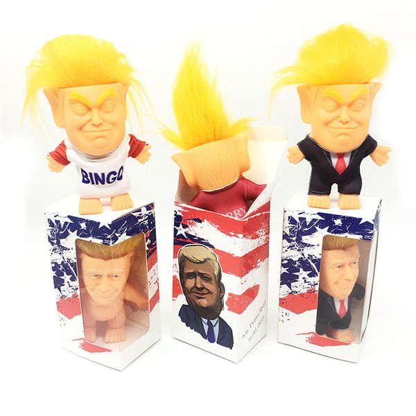 10 CM Presidential Vent Trump Model Toys Baby Toys Troll Doll Trick Toys DHL Delivery