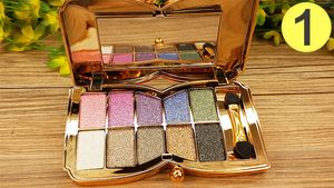 10 Kleur Diamant Helder Kleurrijke Oogschaduw Glitter Eyeshadow Makeup Palette Professionele Cosmetische Party Maskerade