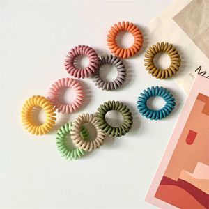 10-kleuren matte telefoondraad scrunchies, hoofdbandrubber-scrunchies voor dames