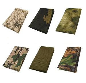 10 kleur tactische jacht camouflage sniper cover multi sjaal sluier gezicht mesh sjaals sjaal woestijn maskers zomer outdoor mesh sjaal