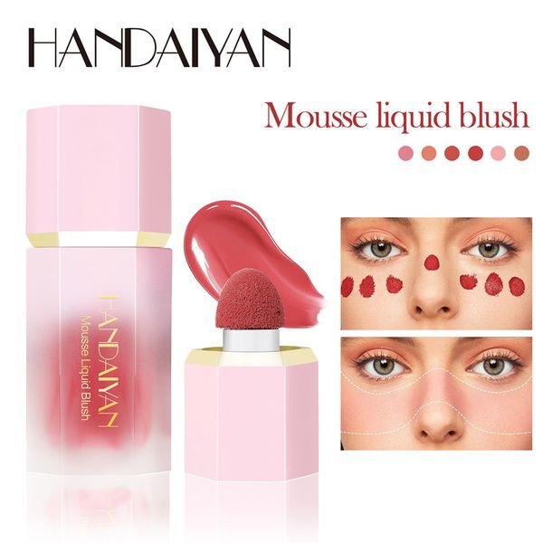 Handaiyan mousse blush liquide 6 couleurs au choix