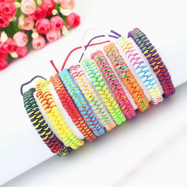 10 couleurs bohème marque Bracelet tissage coton amitié Bracelet tissé corde chaîne amitié Bracelets pour Friends252u