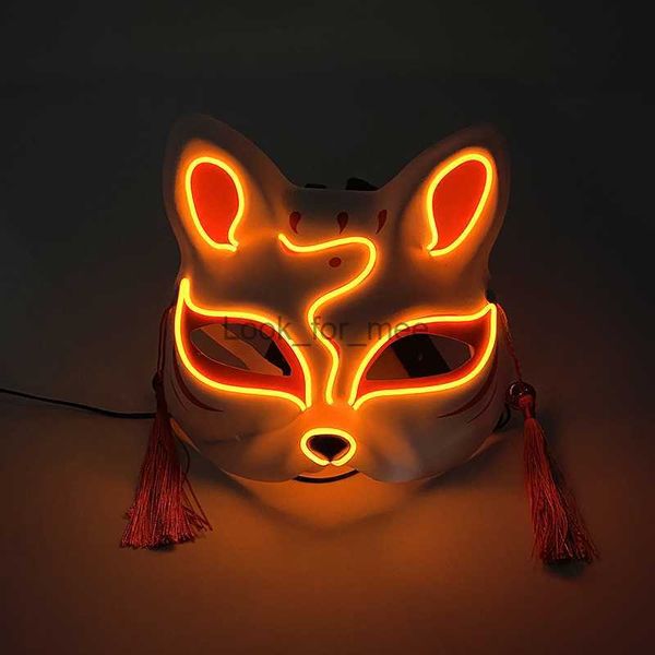 10 colores a elegir Luminoso Sexy Cat Mascarilla Festival Fiesta Decoractiva Máscara de luz LED para mujeres adultas Niños que brillan en la oscuridad HKD230810