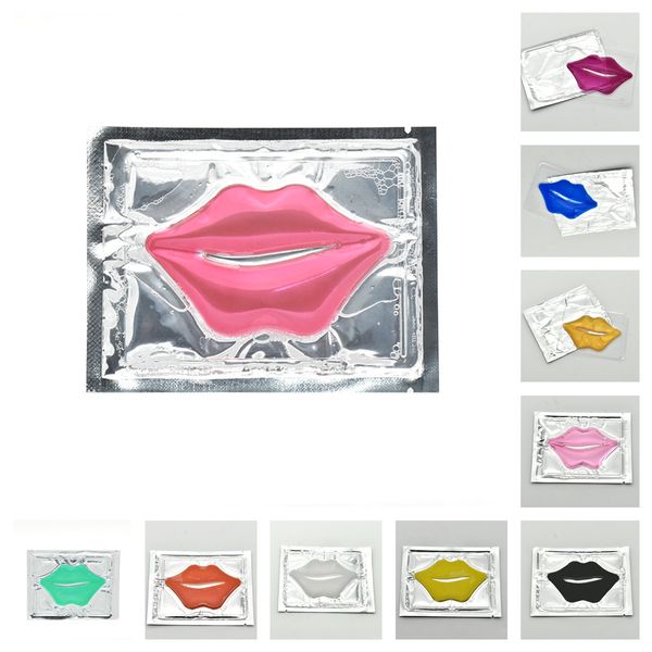 10 couleurs lèvres masque tampons humidité Essence cristal collagène lèvres soin Patch Pad lèvres visage beauté cosmétiques 100 pièces