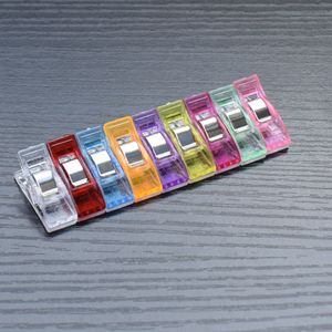 10 couleurs sac en plastique Clips support pour bricolage Patchwork tissu Quilting artisanat couture tricot DH9399