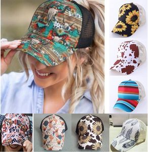 30 couleurs croix queue de cheval casquette de Baseball désordre chignon chapeaux pour femmes lavé coton Snapback casquettes décontracté été extérieur pare-soleil chapeau