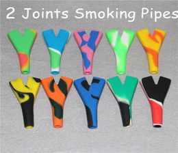 10 colores Silicona Aceite Burner tubería de silicio Pipe de agua Bubbler Smoking Water Tobacco Tipes5517569